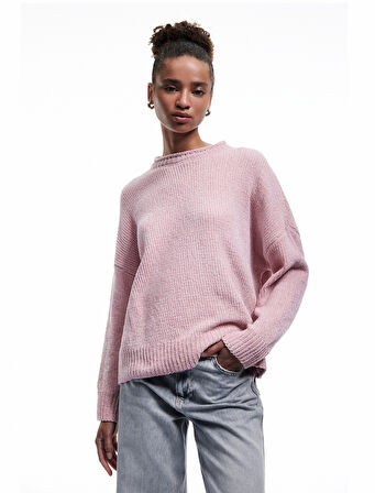 Uzun Kollu Bisiklet Yaka Basic Triko Kazak