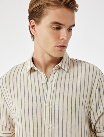 Regular Fit Pamuklu Klasik Yaka Uzun Kollu Gömlek