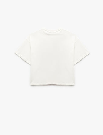 Lisanslı Minnie Mouse Baskılı Kısa Kollu Pamuklu Tişört