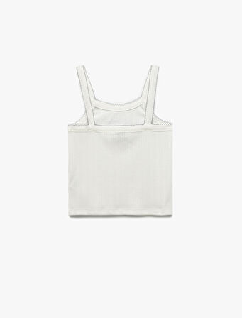 Tavşan Baskılı Ribanalı Bisiklet Yaka Askılı Atlet