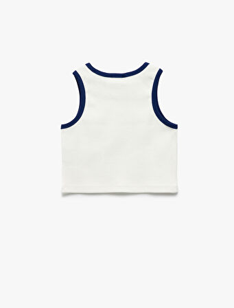 Lisanslı Bisiklet Yaka Kolsuz Snoopy Baskılı Atlet