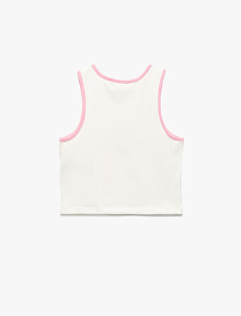 Minnie Mouse Lisanslı Baskılı Kolsuz Bisiklet Yaka Pamuklu Atlet