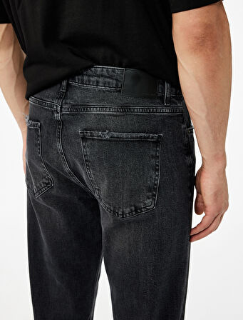 Pamuklu Normal Bel Tapered Fit Jean Pantolon