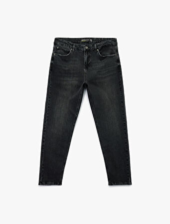 Pamuklu Normal Bel Tapered Fit Jean Pantolon