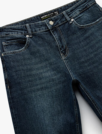 Pamuklu Normal Bel Tapered Fit Jean Pantolon