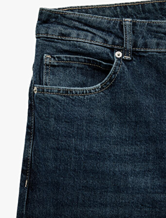 Pamuklu Normal Bel Tapered Fit Jean Pantolon