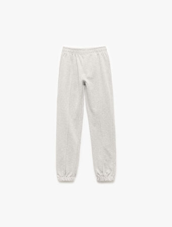 Beli Lastikli Şardonlu Basic Jogger Eşofman Altı