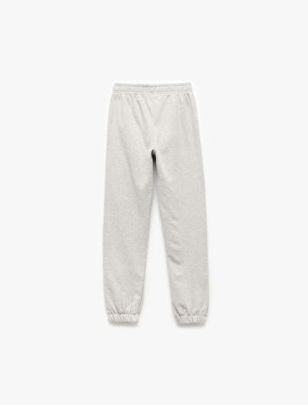 Beli Lastikli Şardonlu Basic Jogger Eşofman Altı
