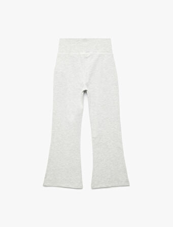 Pamuklu İspanyol Paça Slim Fit Basic Pantolon