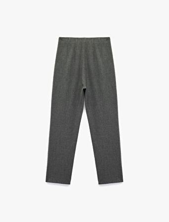 Slim Fit Fleto Cepli Cigarette Kumaş Pantolon