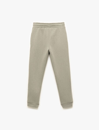 Beli Lastikli Cepli Şardonlu Basic Jogger Eşofman Altı