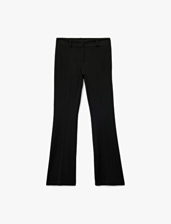 Slim Fit İspanyol Paça Kumaş Pantolon