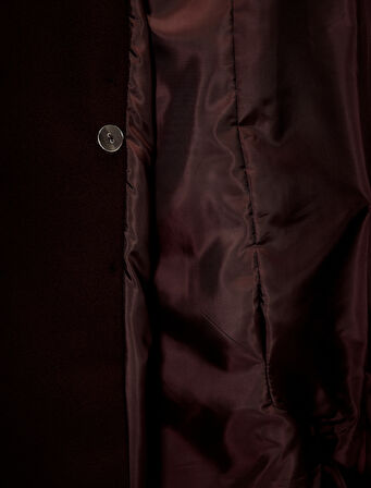 Kemerli Kaban Kaşe Kruvaze Cepli Uzun Kollu