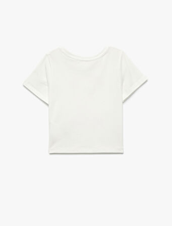 Tweety Lisanslı Kısa Kollu Bisiklet Yaka Pamuklu Baskılı Tişört