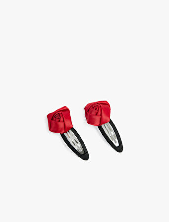 Gül Detaylı 2'li Toka Seti