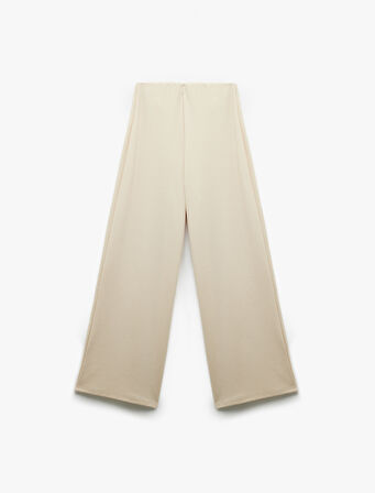 Normal Bel Regular Fit Uzun Geniş Paça Palazzo Pantolon