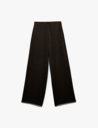 Normal Bel Regular Fit Uzun Geniş Paça Palazzo Pantolon