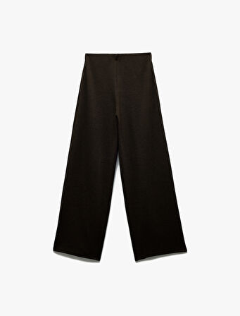 Normal Bel Regular Fit Uzun Geniş Paça Palazzo Pantolon