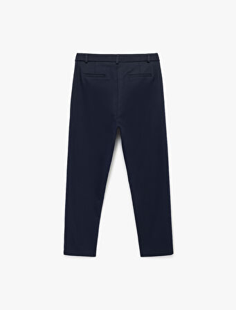 Normal Bel Yan Cepli Kumaş Cigarette Pantolon