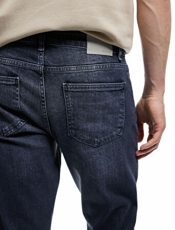 Normal Bel Cep Detaylı Pamuklu Slim Fit Jean Pantolon - Brad Jean
