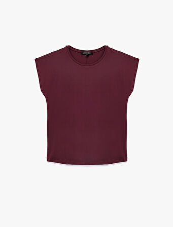 Rahat Kalıp Kısa Kollu Bisiklet Yaka Spor Tişört