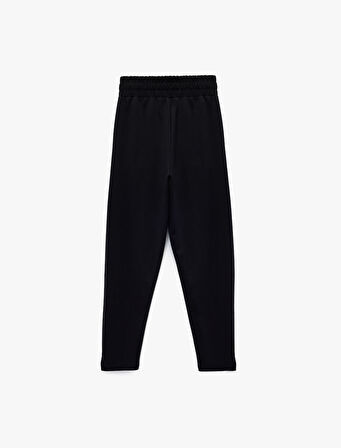 Yüksek Bel Modal Karışımlı Bağcıklı Cepli Jogger Eşofman Altı