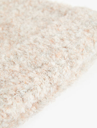 Yün Karışımlı Katlı Kırçıllı Örgü Bere