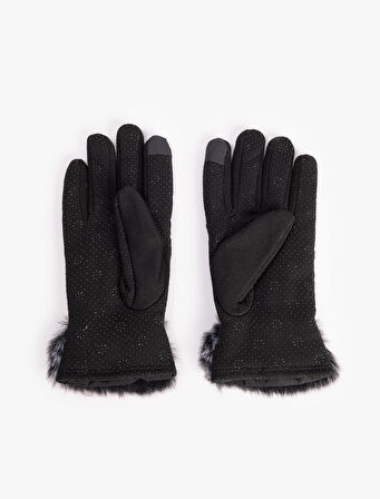 Suni Kürk Detaylı Şişme Kayak Eldiveni