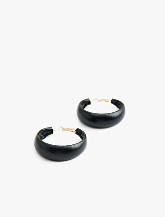 Suni Deri Halka Küpe