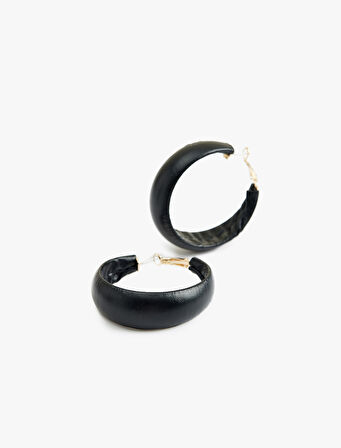 Suni Deri Halka Küpe