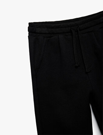 Beli Lastikli Pamuklu Şardonlu Basic Eşofman Altı