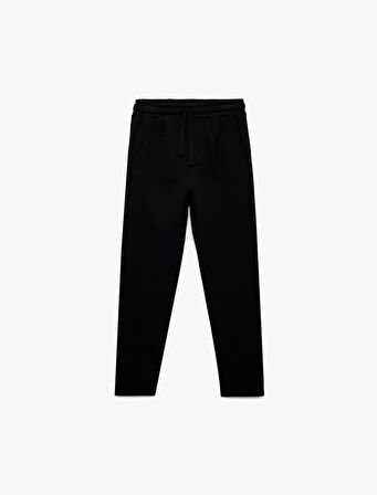 Beli Lastikli Pamuklu Şardonlu Basic Eşofman Altı