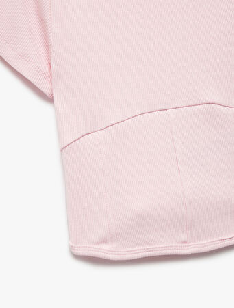 Pamuklu Bisiklet Yaka Kısa Kollu Basic Tişört