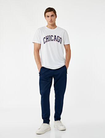 Scuba Kumaş Cep Detaylı Biyeli Beli Bağcıklı Spor Eşofman Altı