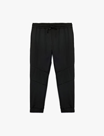 Beli Bağcıklı Cepli Dikiş Detaylı Jogger Spor Eşofman Altı