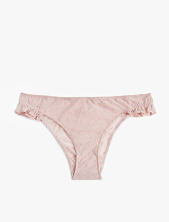 Fırfır Detaylı Rahat Kalıp Dantelli Brief Külot