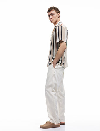 Cep Detaylı Regular Fit Beli Bağcıklı Pantolon