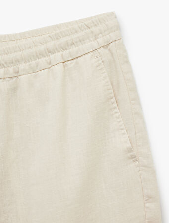 Cep Detaylı Regular Fit Beli Bağcıklı Pantolon