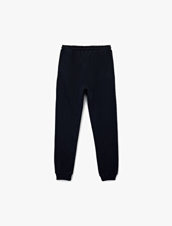 Beli lastikli Baskı Detaylı Cepli Jogger Eşofman Altı