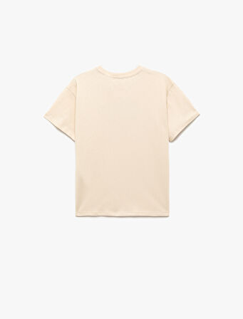 Lisanslı Batman Baskılı Kısa Kollu Bisiklet Yaka Pamuklu Tişört