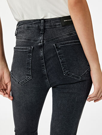 Yüksek Bel Dar Kesim Jean Pantolon - Skinny Push Up Fit Jean