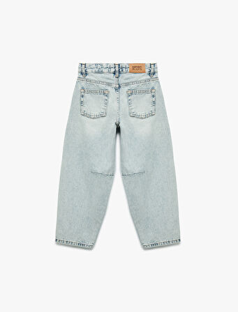 Pamuklu Balon Fit Denim Pantolon