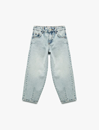 Pamuklu Balon Fit Denim Pantolon
