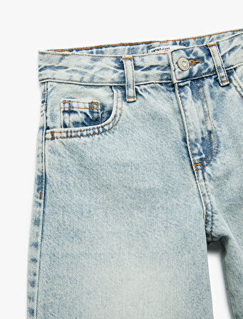 Pamuklu Balon Fit Denim Pantolon