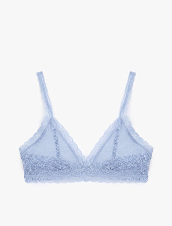 Transparan Dantelli Bralet Sütyen