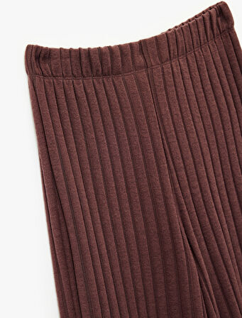 Rahat Kalıp Bol Düz Paça Pijama Altı