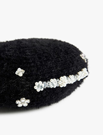 Çiçek Detaylı Ressam Şapka