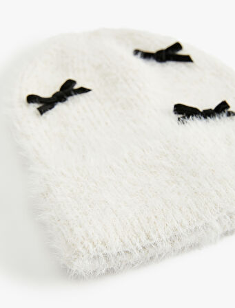 Katlı Yumuşak Dokulu Fiyonk Detaylı Örgü Bere