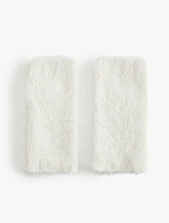 Yumuşak Dokulu Fiyonk Detaylı Parmaksız Eldiven