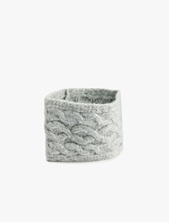 Örgü Detaylı Triko Saç Bandı